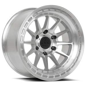 17″ LOCK OFF-ROAD WHEELS BAJA MACHINED POLISHED CLEAR COAT FINISH RIMS
