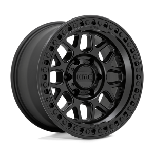 18″ KMC WHEELS KM549 GRS SATIN BLACK FINISH RIMS