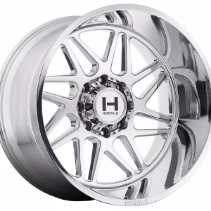 20″ HOSTILE WHEELS H108 SPROKET CHROME FINISH RIMS