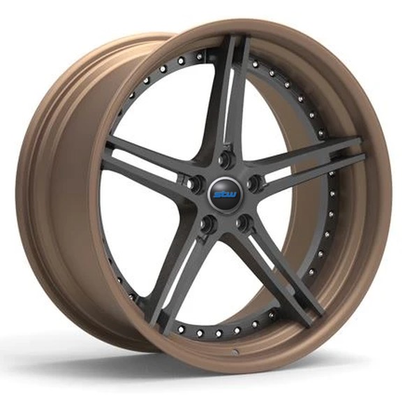 Barrel Bronzed Center Brushed Gun Metal Forged Wheels For Mercedes Benz Eslass350cdi Year2010 2-piece Alloy Rims
