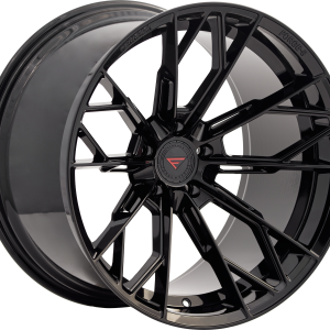 22″ FERRADA WHEELS F8-FR11 OBSIDIAN BLACK FINISH FLOW FORMED RIMS