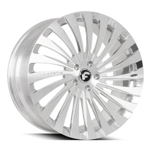 22″ FORGIATO WHEELS AUTONOMO-M BRUSHED SILVER FORGED FINISH RIMS