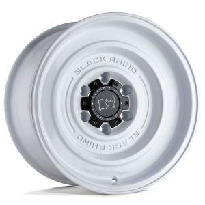 17″ BLACK RHINO WHEELS SOLID GLOSS WHITE FINISH RIMS