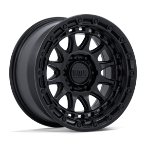 17″ KMC WHEELS KM556 CRUX BLACKOUT FINISH RIMS