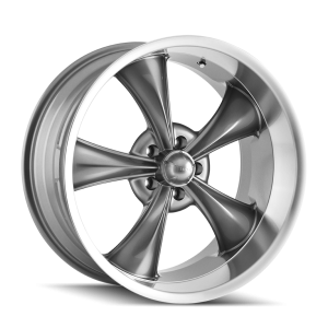 20″ RIDLER WHEELS 695 GREY WITH MACHINED LIP RIMS