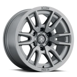 17″ ICON ALLOYS WHEELS VECTOR 6 TITANIUM OFF-ROAD RIMS