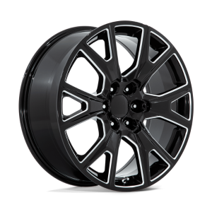 26″ PERFORMANCE REPLICAS WHEELS PR199 GLOSS BLACK MILLED RIMS
