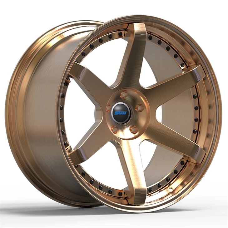 Nissan GT-R R35 2020 Bronze Polished Custom 2-PC Rims 21x10 And 21x11