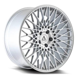 22″ AZAD WHEELS AZFF04 BRUSHED SILVER FLOW FORMED FINISH RIMS