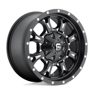18″ FUEL WHEELS D517 KRANK MATTE BLACK MILLED OFF-ROAD RIMS