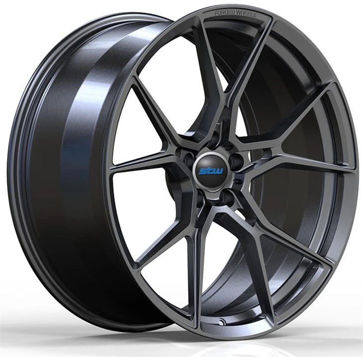 BMW I8 Custom 1 Piece Forged Wheels 20" Satin Gun Metal
