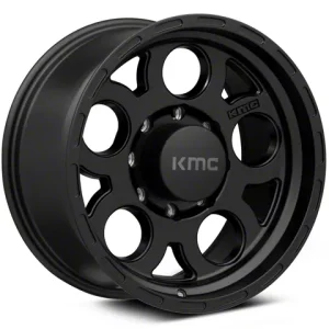 18″ KMC WHEELS KM522 ENDURO MATTE BLACK FINISH RIMS