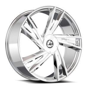 22″ AZARA WHEELS AZA-529 CHROME FINISH RIMS