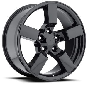 20″ FACTORY REPRODUCTIONS WHEELS FR50 FORD LIGHTNING GLOSS BLACK FINISH RIMS