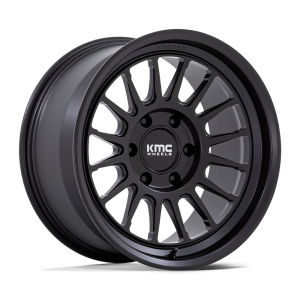 18″ KMC WHEELS KM447 IMPACT SATIN BLACK FORGED MONOBLOCK FINISH RIMS