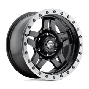17″ FUEL WHEELS D557 ANZA MATTE BLACK WITH GREY RING FINISH OFF-ROAD RIMS